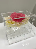 Load image into Gallery viewer, 3 Rose Box with Drawer (6&quot; x 3&quot; x 4.5&quot;H)