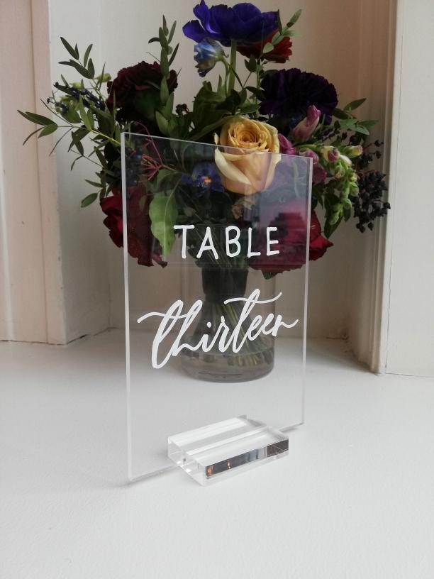 Table Numbers with Removable Bases – NextGen Displays