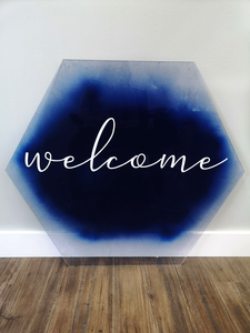 Welcome Signs - Hexagon